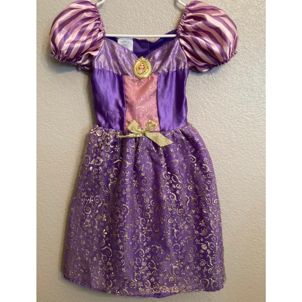 Disney Princess Rapunzel Tangled Sing & Shimmer Musical Dress Costume XS 4x-6